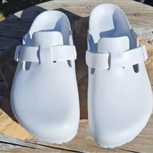 Birkenstock Boston Clogs White Size 39